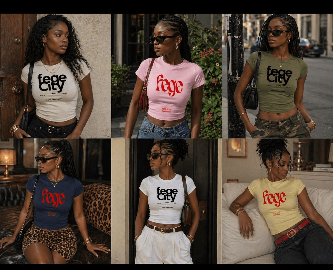 FEGE Girls Crop Top